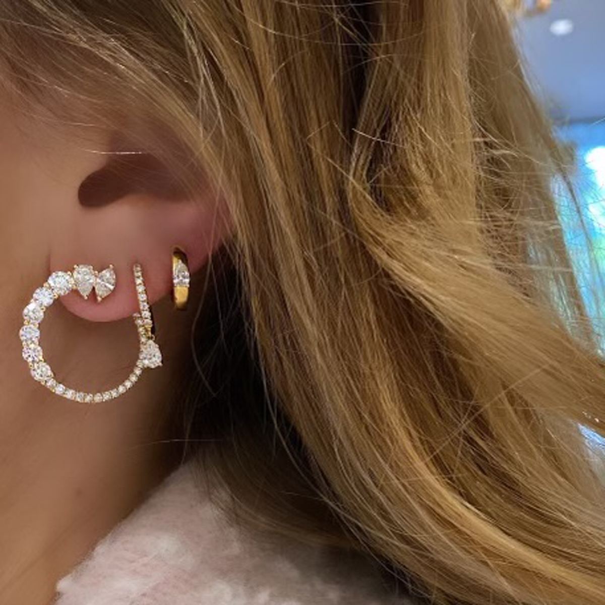 A New Take on a Diamond Hoop