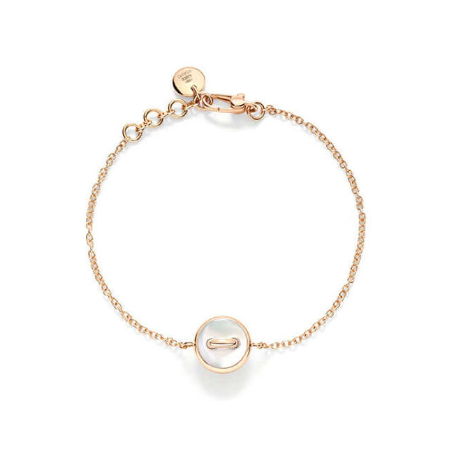 Pomellato Pom Pom 18k Rose Gold Malachite Mother of Pearl And Diamond Bracelet
