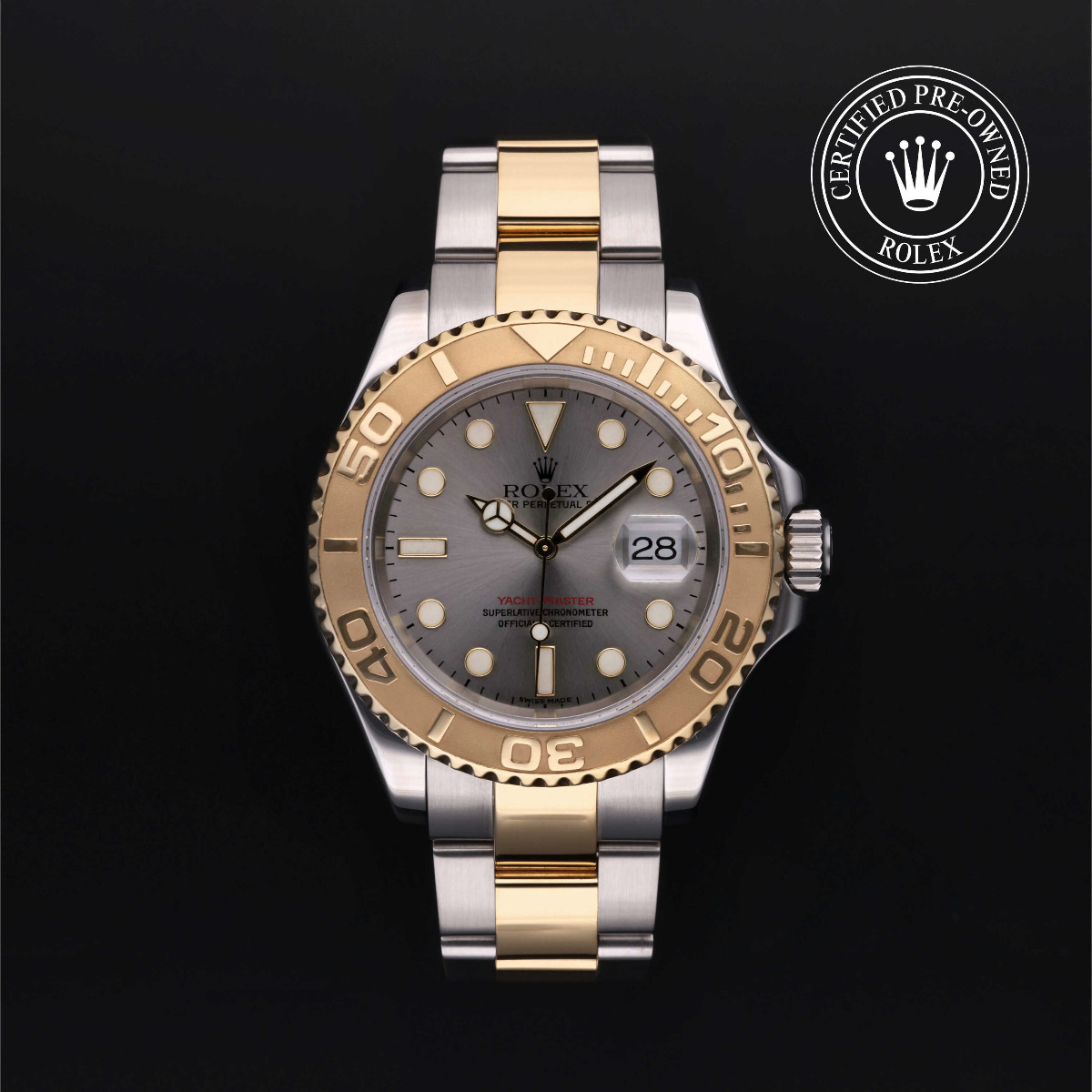 Rolex Certified Pre-Owned Yacht-Master 40 Rolesor 18k Yellow Steel Dial