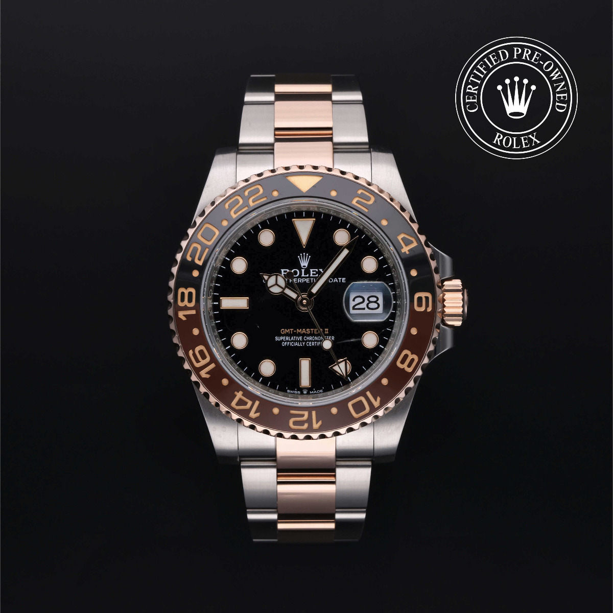 Rolex Certified Pre-Owned GMT-Master ll Rolesor 18k Red