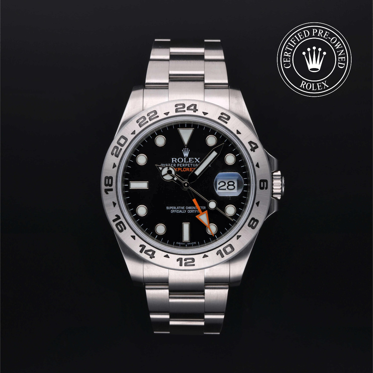 Rolex Certified Pre-Owned Explorer II 42mm Black Dial