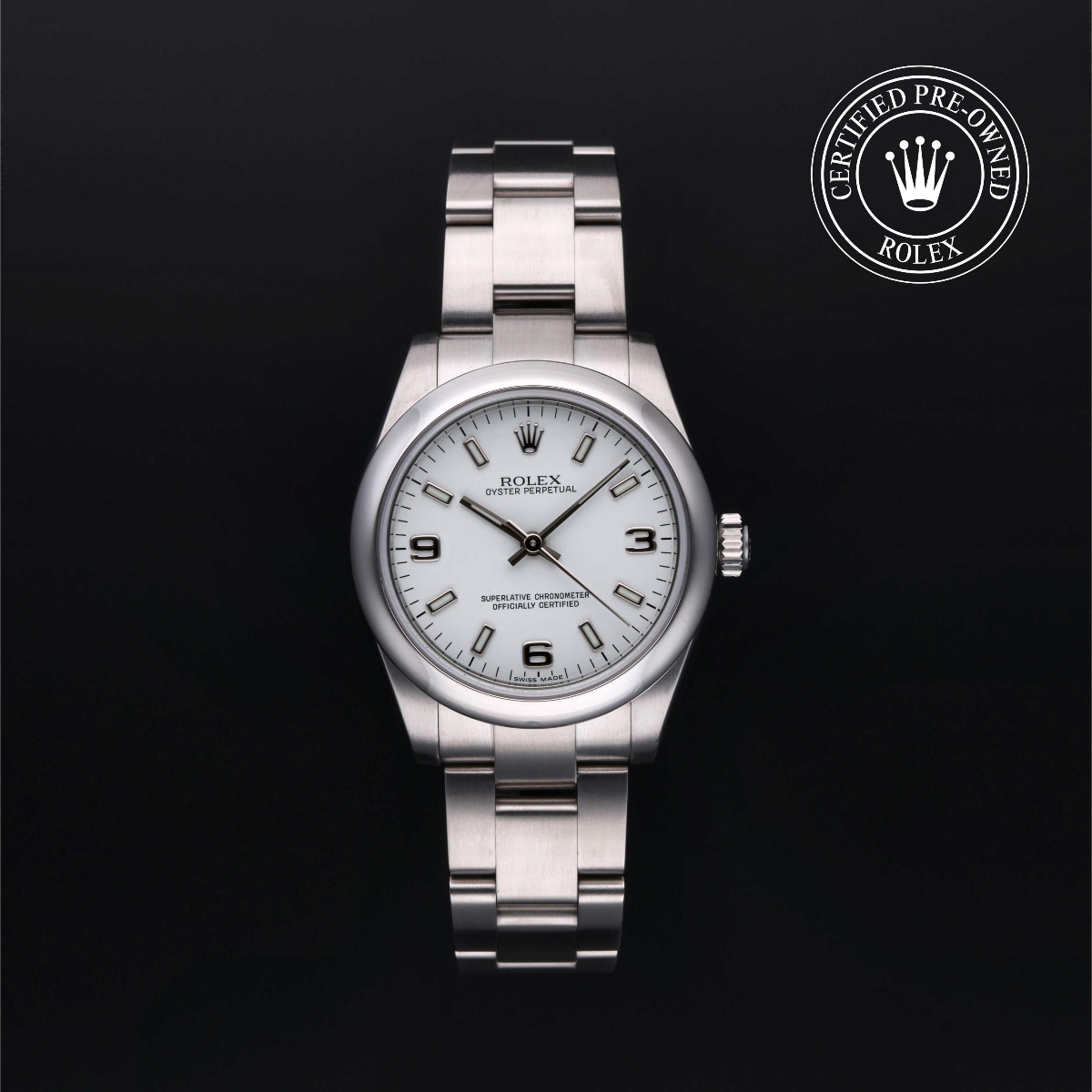 Rolex Certified Pre-Owned Oyster Perpetual 31 Steel White Dial