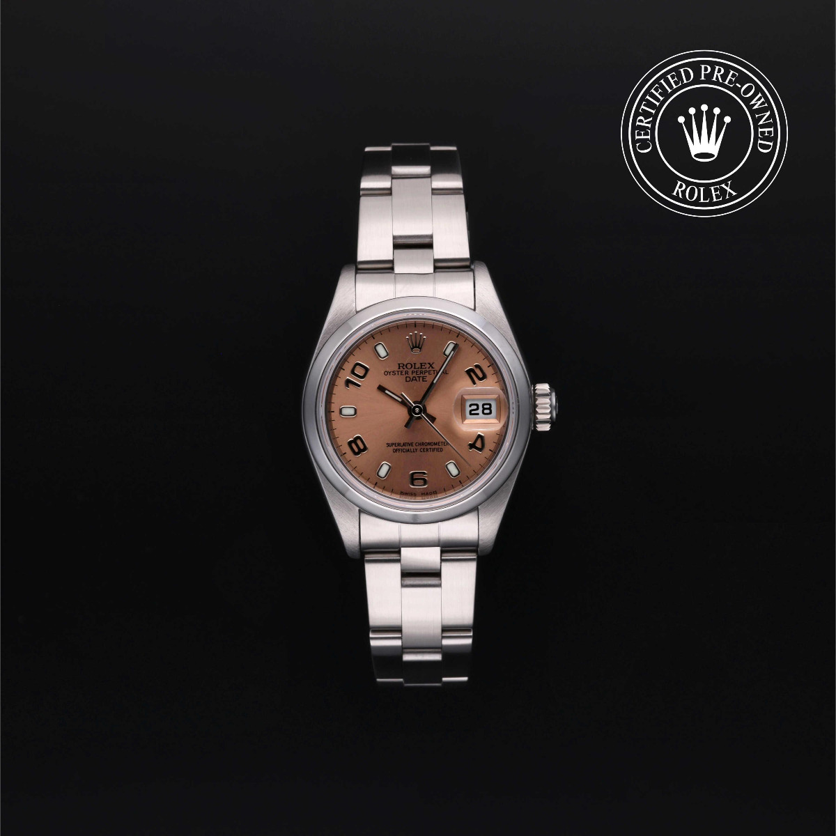 Rolex Certified Pre-Owned Oyster Perpetual Lady-Datejust 26 Steel Pink Dial