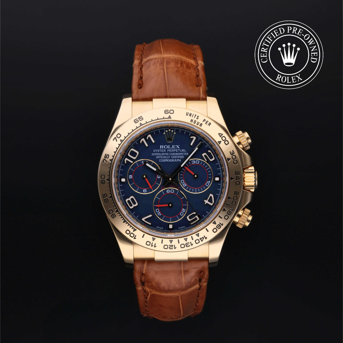 Rolex Certified Pre-Owned Cosmograph Daytona Gold 18 Carat Yellow