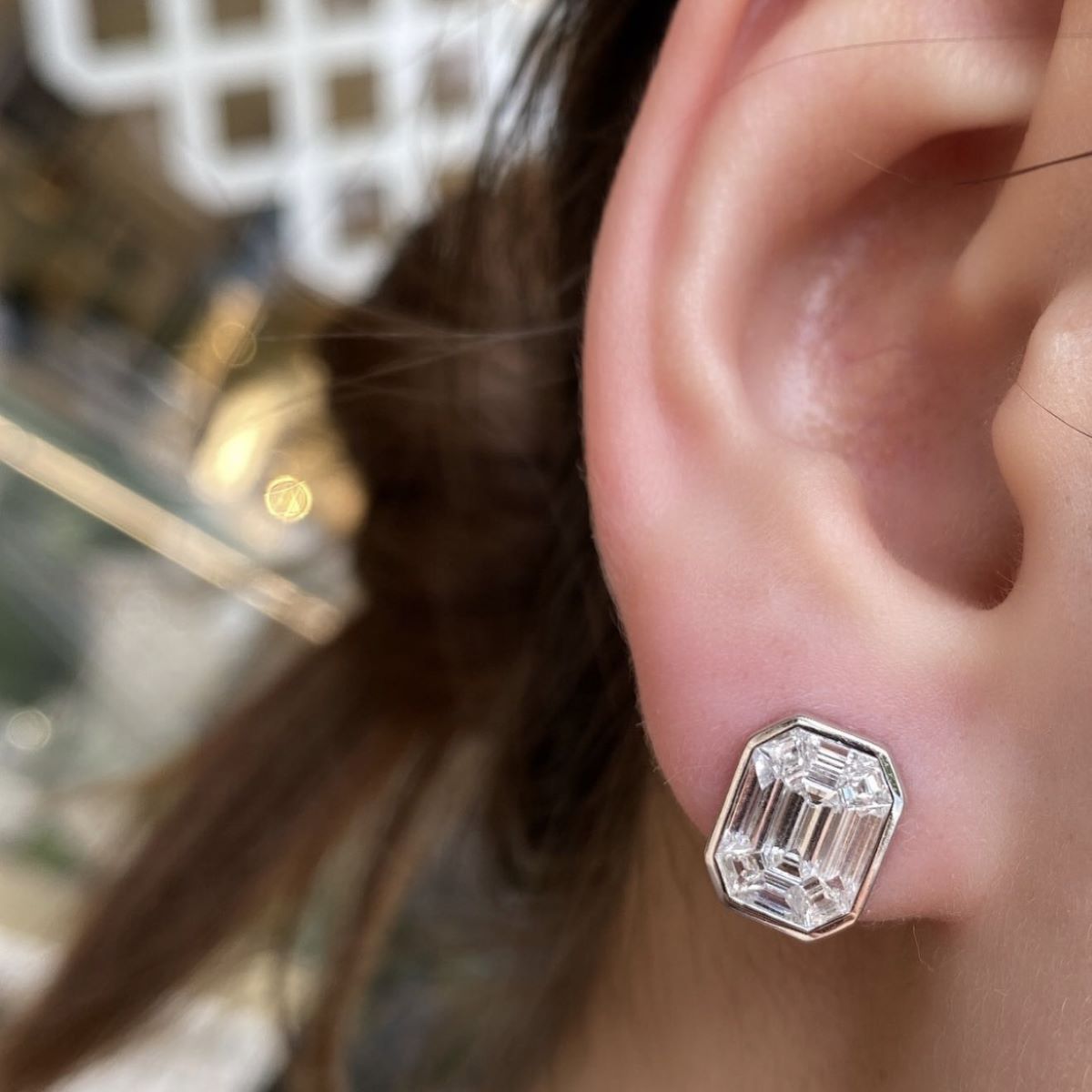 Feeling Fabulous in Our White Gold Stunning Studs