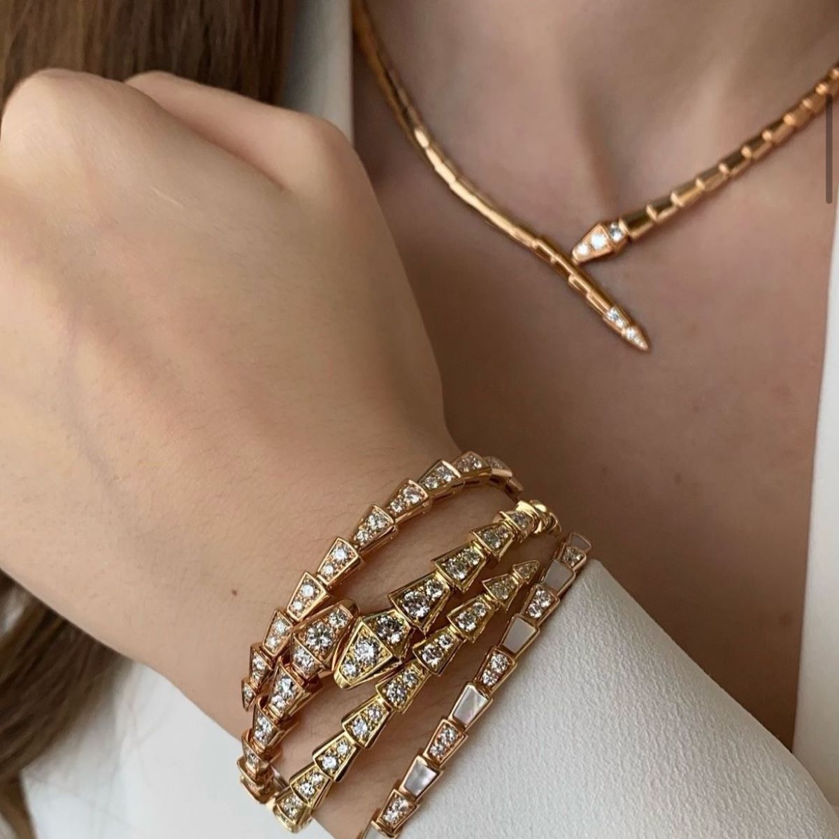 Weekend ready with our Serpenti Stacks