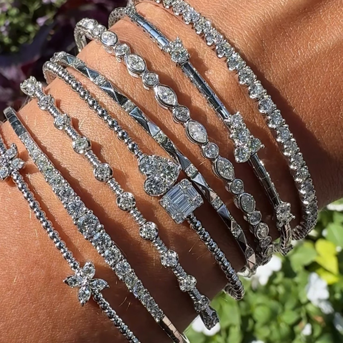 Luxury In Motion. Flexie White Gold Bracelets Bend and Move With You, Delivering Effortless Style And Comfort in Every Moment.