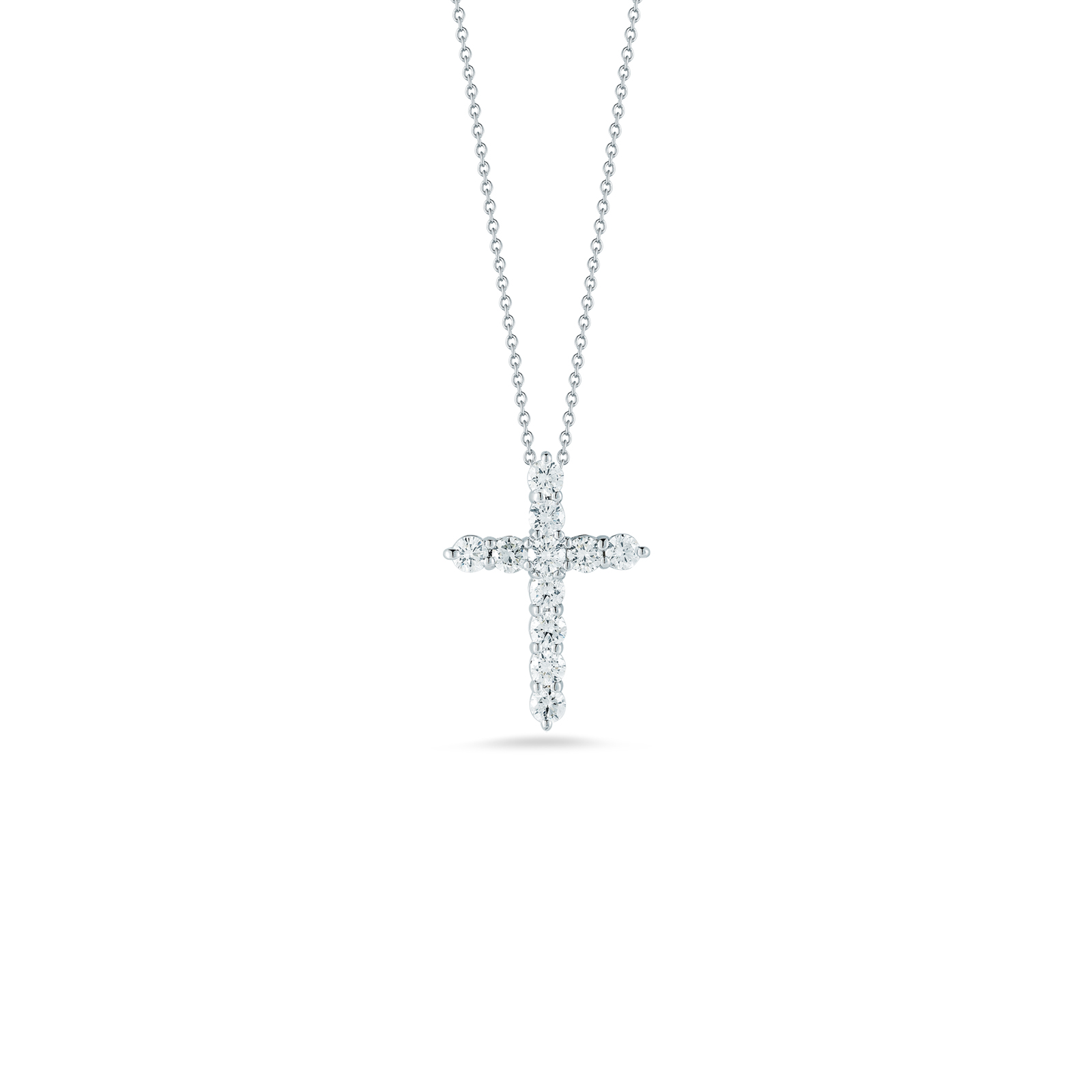 Roberto Coin Tiny Treasures 18K Gold Cross Pendant with Diamonds