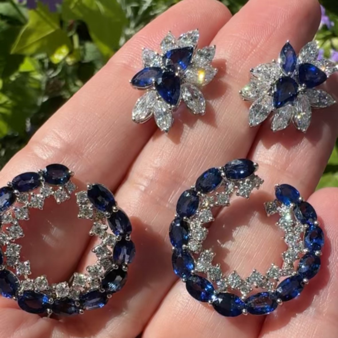 Classic Meets Modern with Sapphires and Diamonds