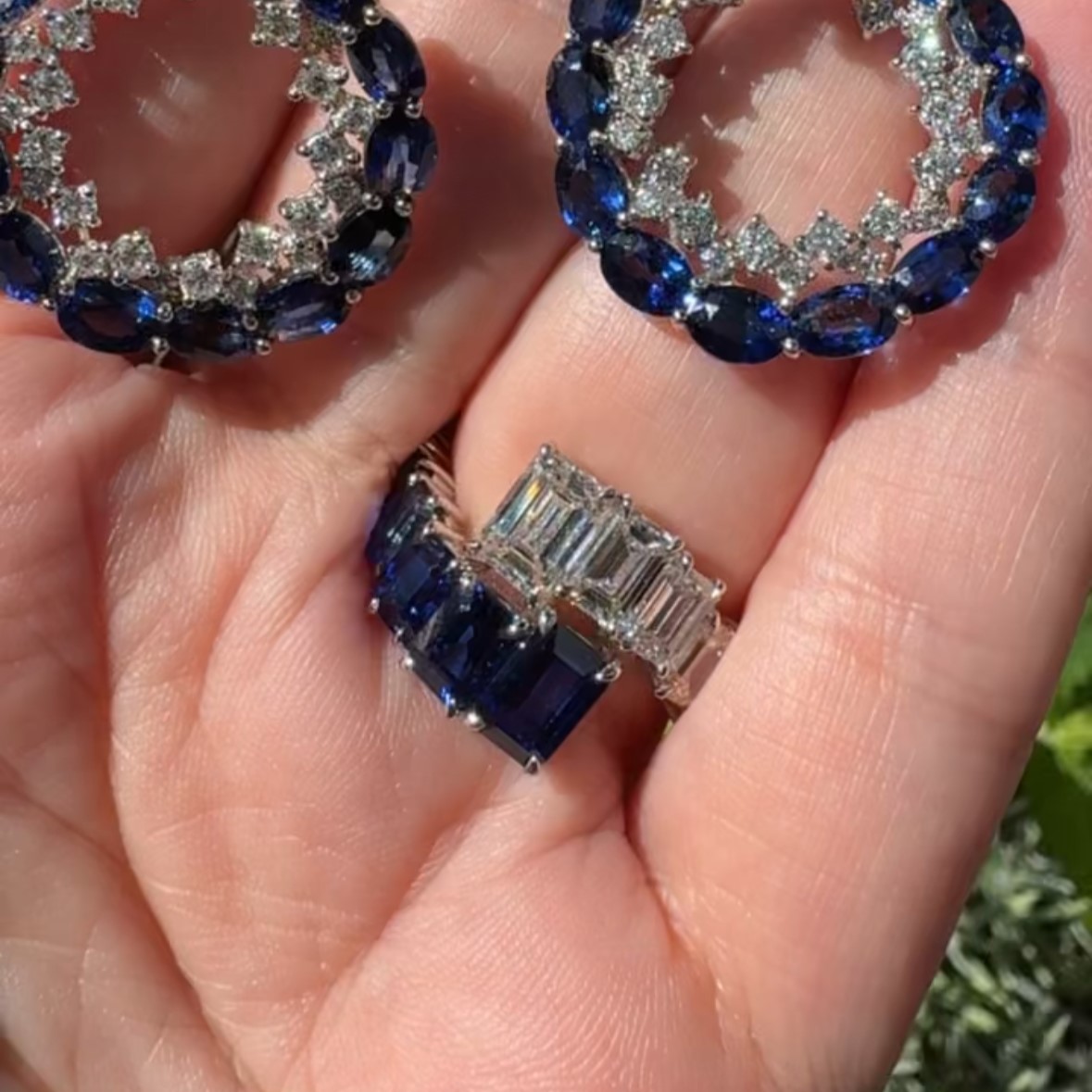 Classic Meets Modern with Sapphires and Diamonds