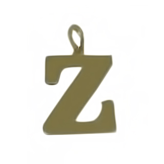 London Collection Yellow Gold "Z" Initial Charm