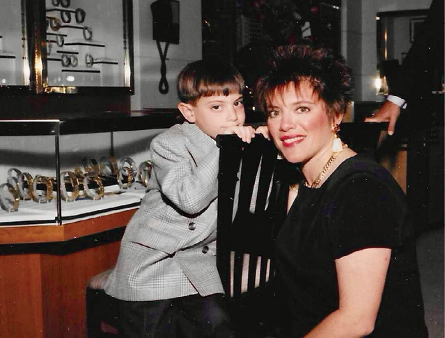 Zach with mom